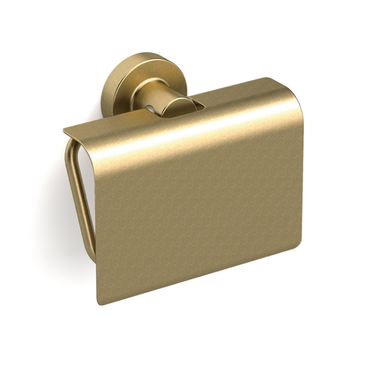 Origins Living Tecno Project Brass Roll Holder with Flap Sanctuary